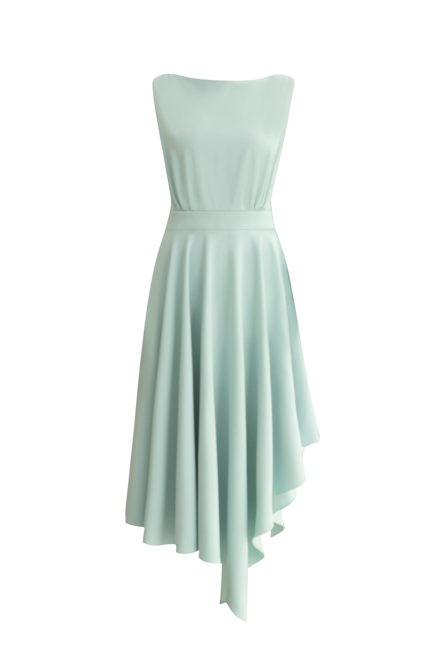 The Morgan Dress in Mint Green - Atelier Patty Ang